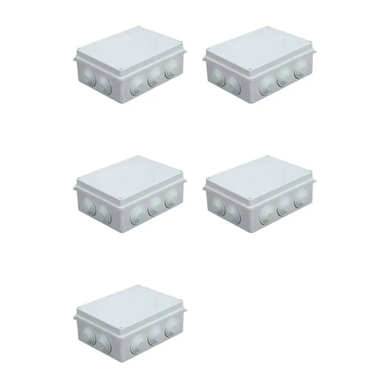 [NEW A09R!】 5X IP65 Waterproof Junction Box ABS Plastic Dustproof Universal Electrical Enclosure Outdoor & Indoor Project Box