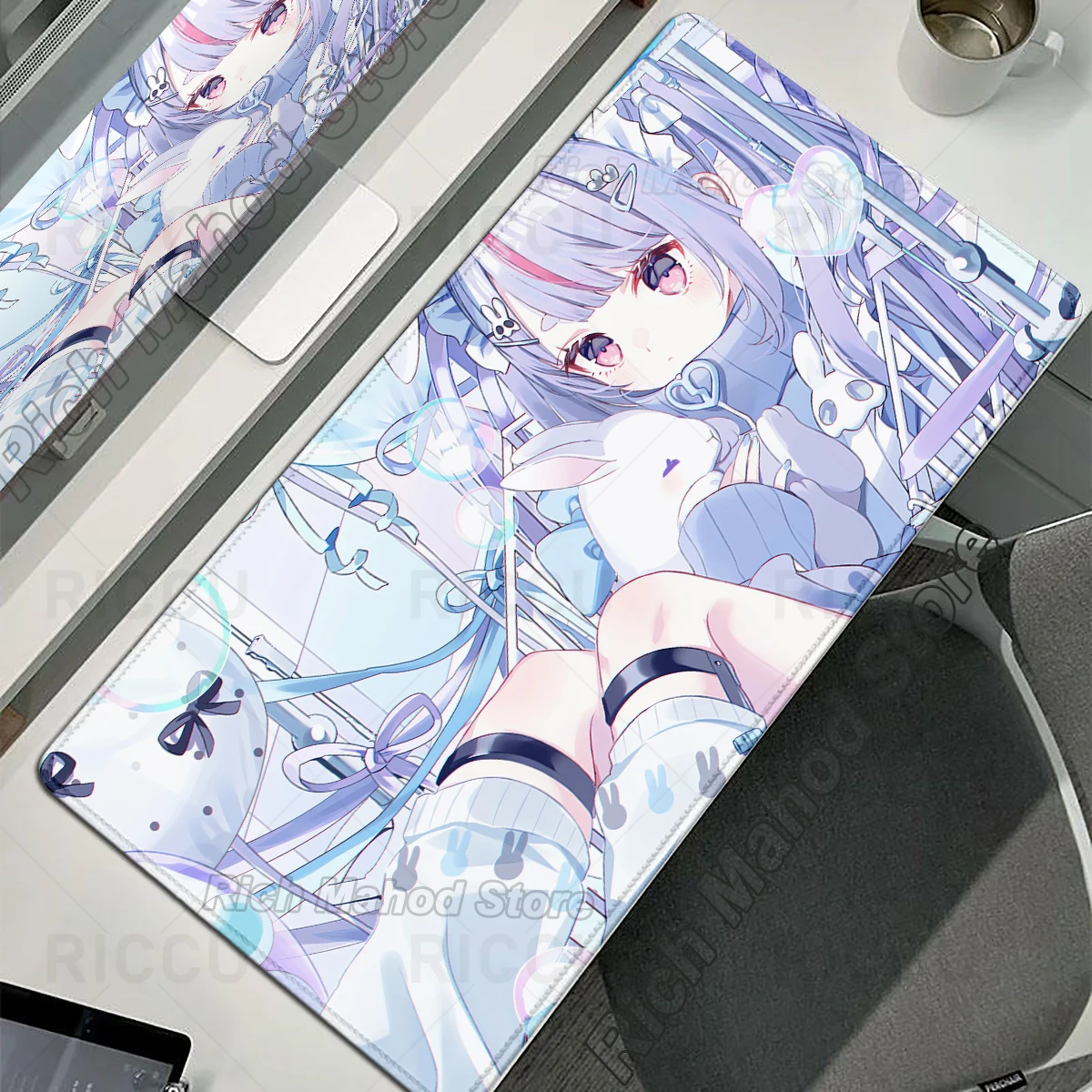 

Cute VSPO Anime Girl Mouse Pad VTuber Virtual YouTuber Mousepad Vtb Computer Keyboard XXL Padding Pc Gaming Accessories Desk Mat
