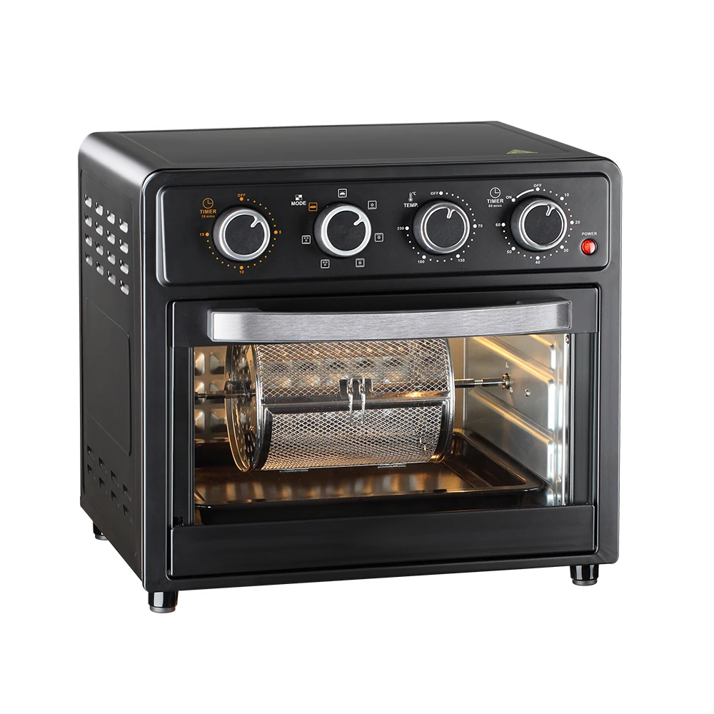 1. 25L Metal Housing Convection Bake Cavity Adjustable Knob Heat Circulation Layout For Countertop Pizza & Pastry Craft