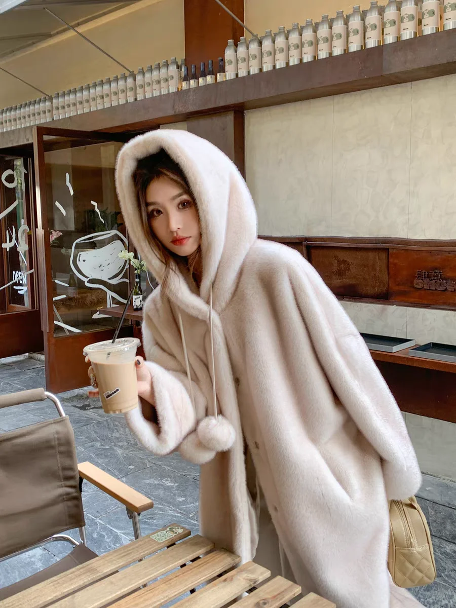 Cappotti multicolori in pelliccia sintetica da donna freddo caldo quotidiano moda selvaggia casual confortevole naturale morbido imbottito sottile di alta qualità ispessito