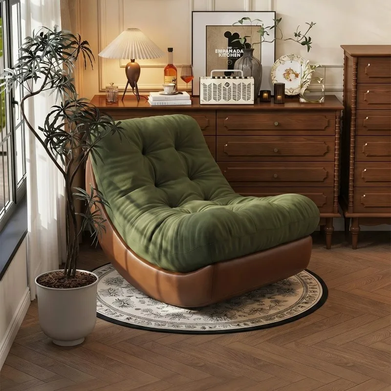 Moon rocking chair recliner balcony lazy sofa sleepable