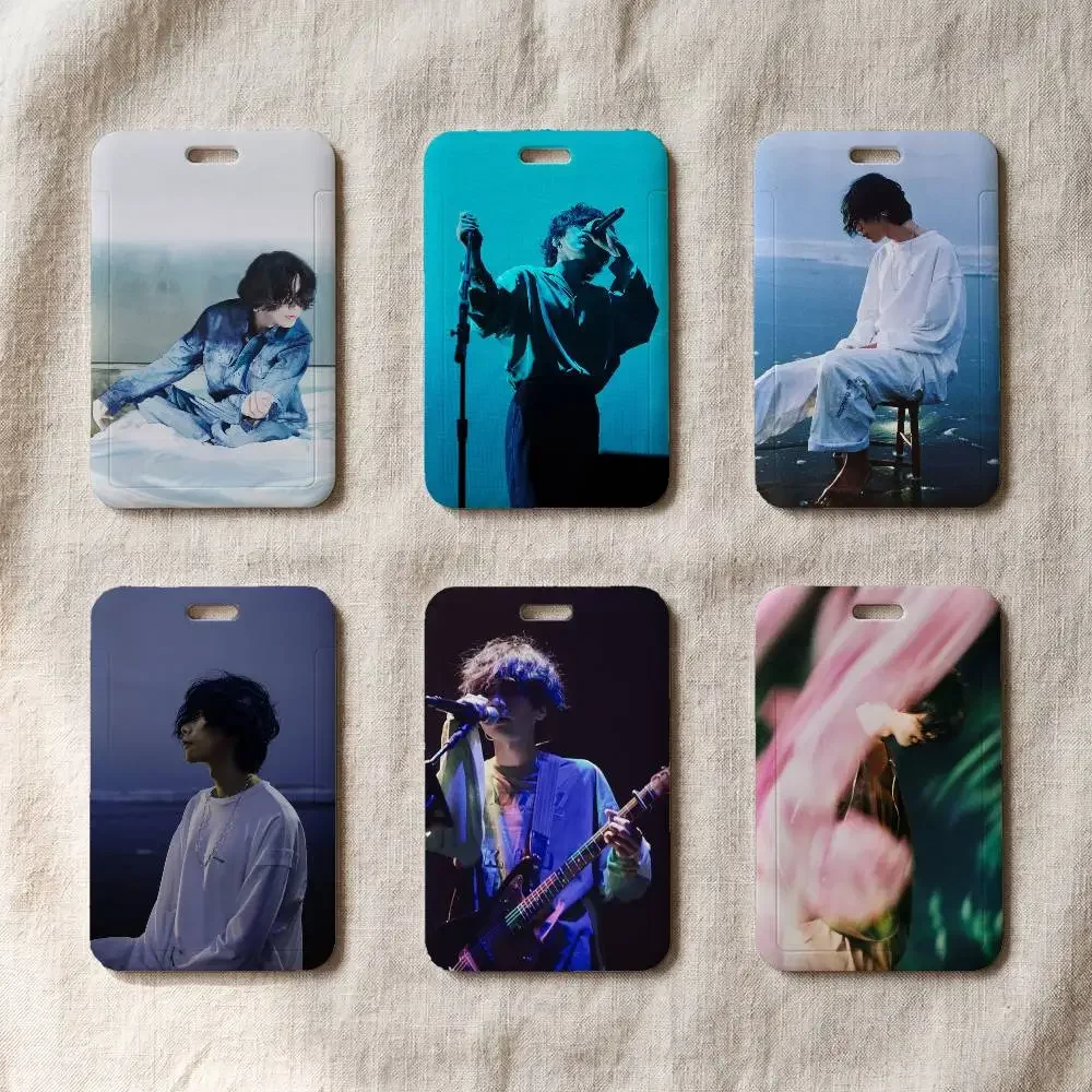 Popular Singer Y-Yonezu K-Kenshi  Portable Office Staff Badge Card Cover Lanyard Card Case