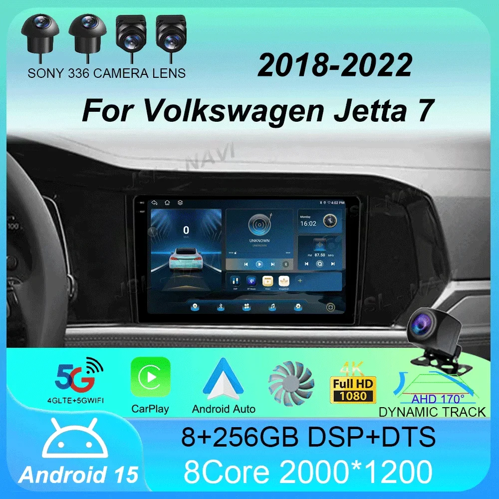 

Car Radio Android15 For Volkswagen Jetta 7 2018 2019 2020 2021 2022 Navigation GPS Multimedia Video Player Stereo Carplay DVD BT