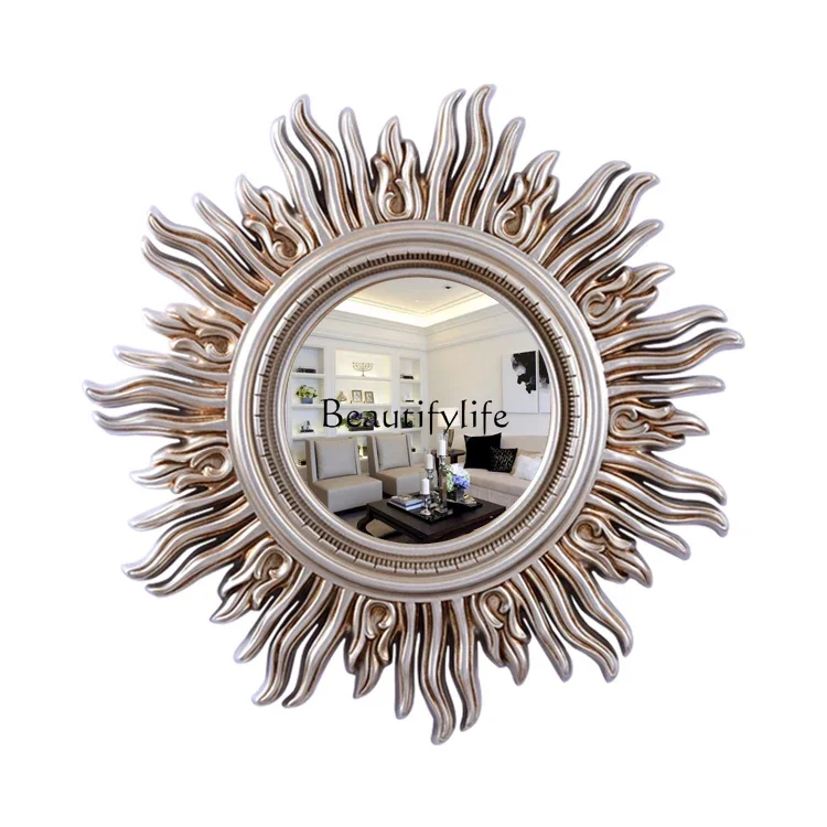 

Entrance fireplace European decorative aisle decorative wall hanging mirror bathroom mirror
