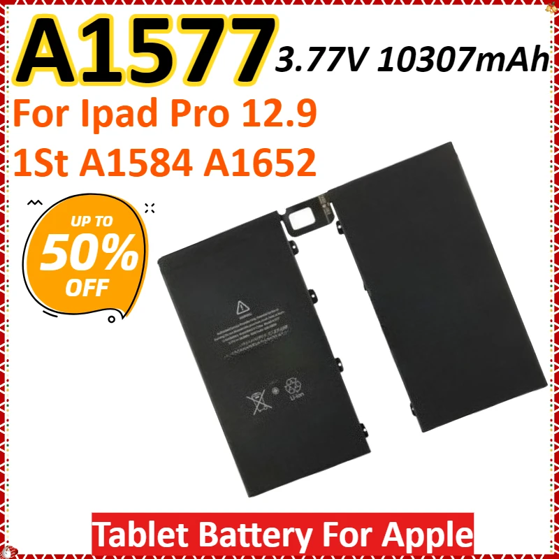 

New A1577 3.77V 10307mAh Tablet Battery For Apple Ipad Pro 12.9 1St A1584 A1652 High Quality Rechargeable Battery