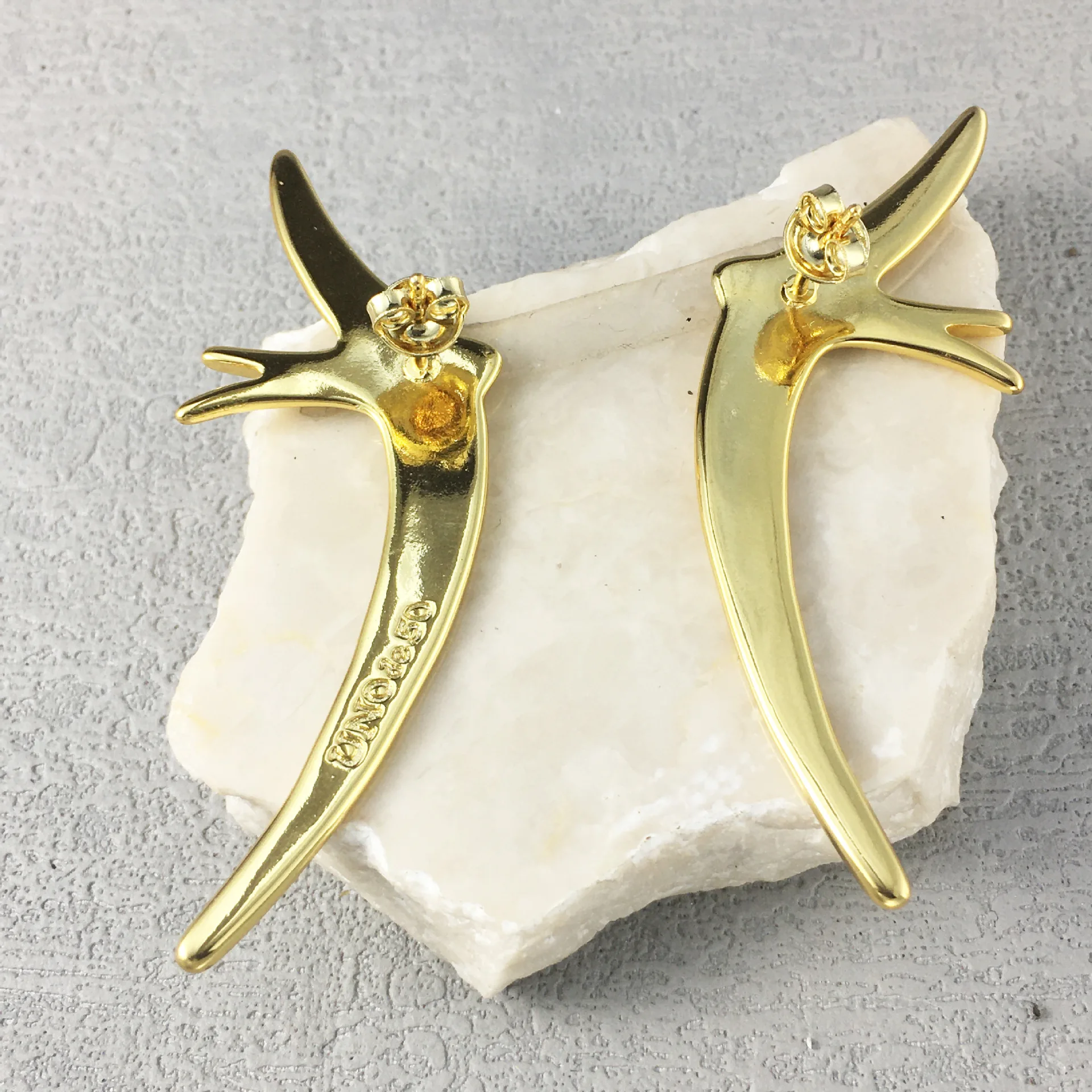 Spain UNODE50 Swallow Earrings Gold-Plated European And American Fashion Jewelry Ins Send Girlfriend