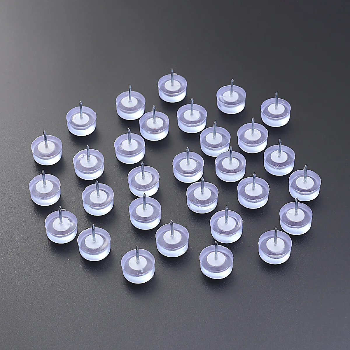 

30 pcs 10X20Mm niture Tacks Nails Decorative Upholstery Tacks Sofa Leg Pads Durable Iron Plastic niture Nails Sofa Foot