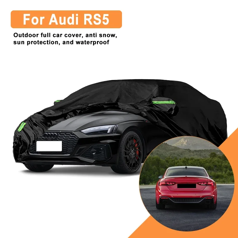 

For Audi RS5 Car Full Cover - Outdoor Waterproof Snowproof Sunshade, Winter & Summer All Weather Auto Protection Accessories