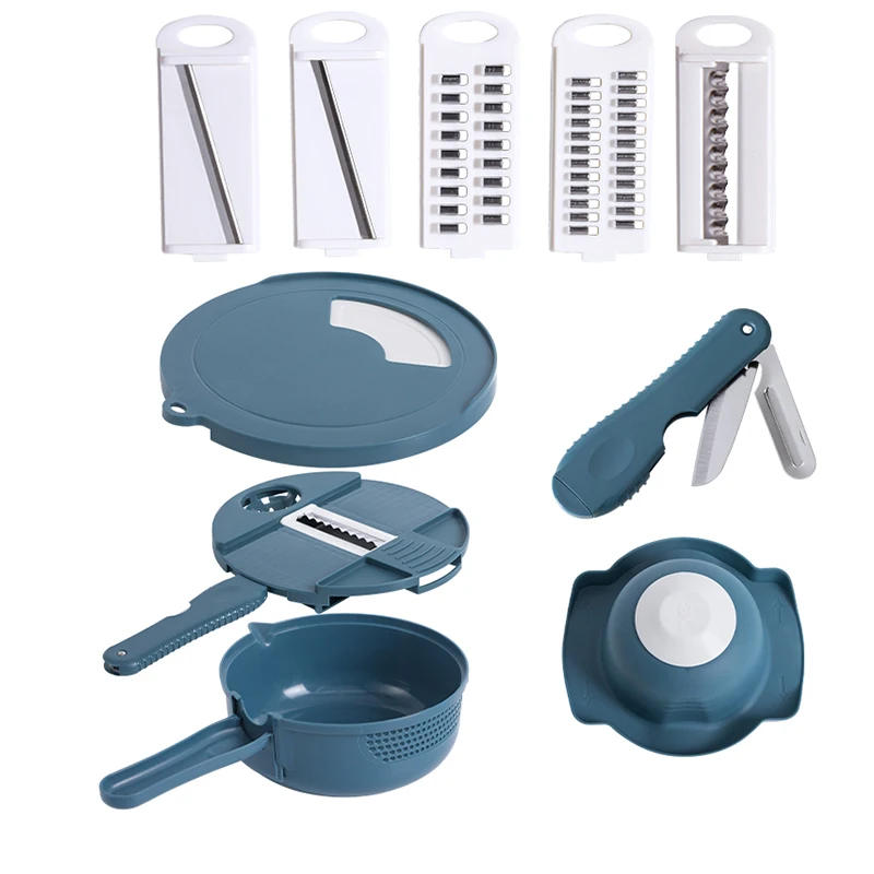 Kitchen multi-functional vegetable cutting artifact potato shredder household wiping, scraping, shaving, slicing machine