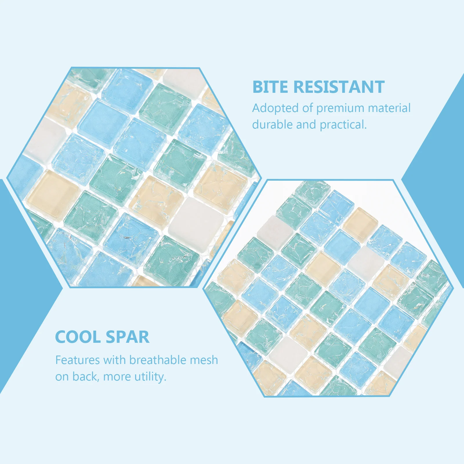 

Hamster Cooling Mat Small Pet Summer Pad Breathable Mesh Bite Resistant Cooling Pad Summer Cage Mat for Small Pets