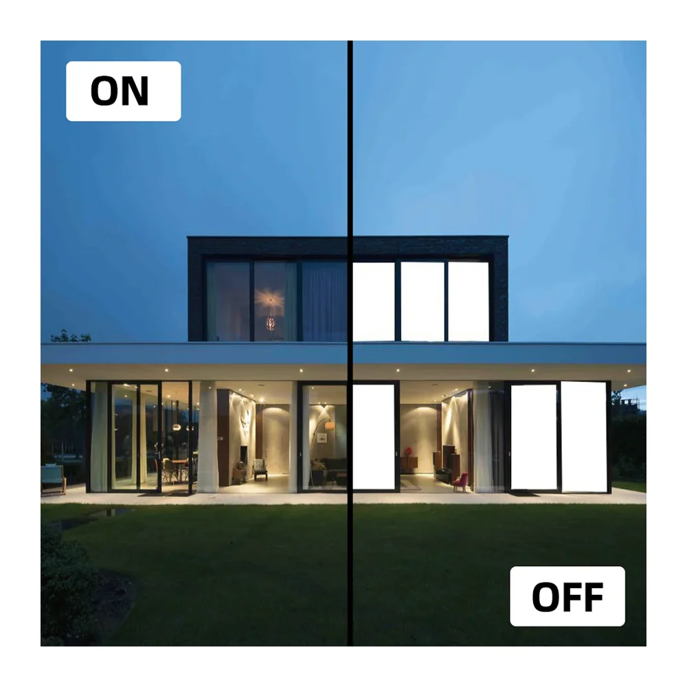 AIROW PDLC Switchable Self-Adhesive Smart Film Electronic Dimming Glass Sticker Privacy Tint for Home Office Window