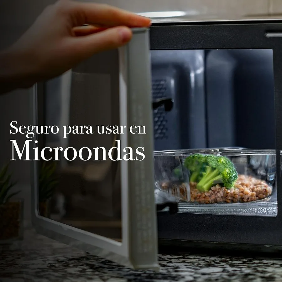 منظمات تخزين حاويات الطعام الزجاجية لمخزن المطبخ | خالية من مادة BPA | مانعة للتسرب | دليل على الرائحة | مقاومة للبقع | 12 مجموعة | ف #5