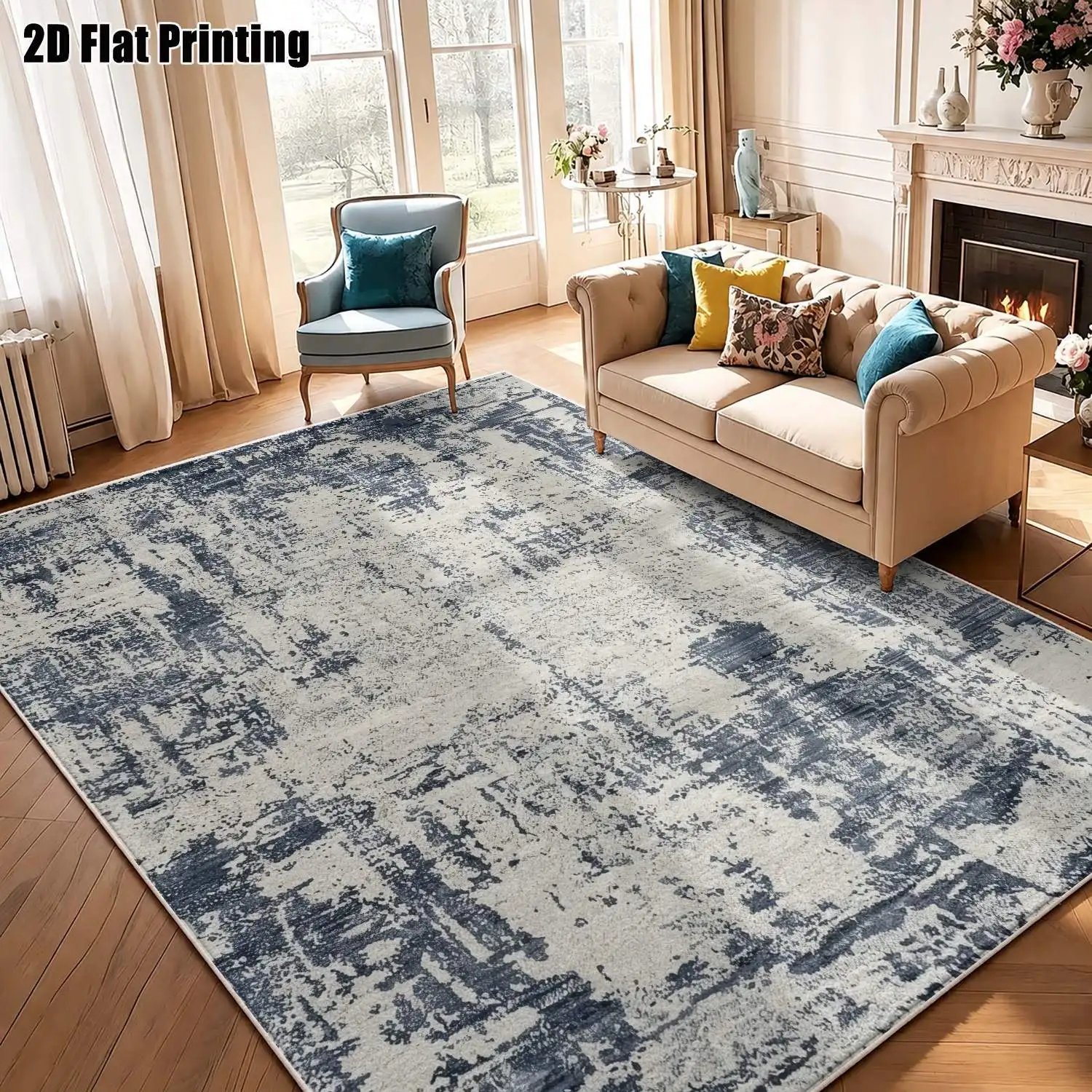 Modern Abstract Art Carpet Multi Size Home Decor