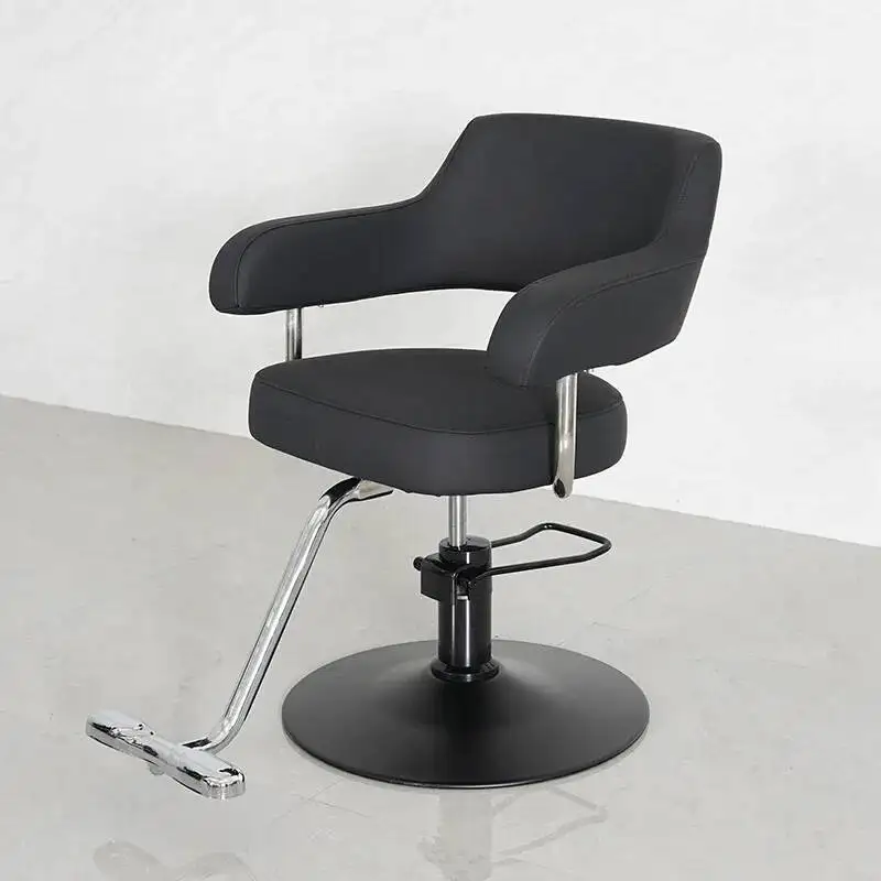 

Chair Salon Hairdressing Swivel Beauty Armchair Height Adjustable Professional Barber Chairs Stool with Wheels Sillas Furniture