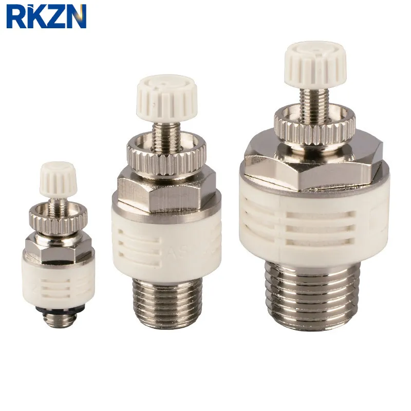10PCS of adjustable flow pneumatic silencers, Model:ASN2-M5,ASN2-01, ASN2-02,ASN2-03,ASN2-04,plastic exhaust throttle silencers