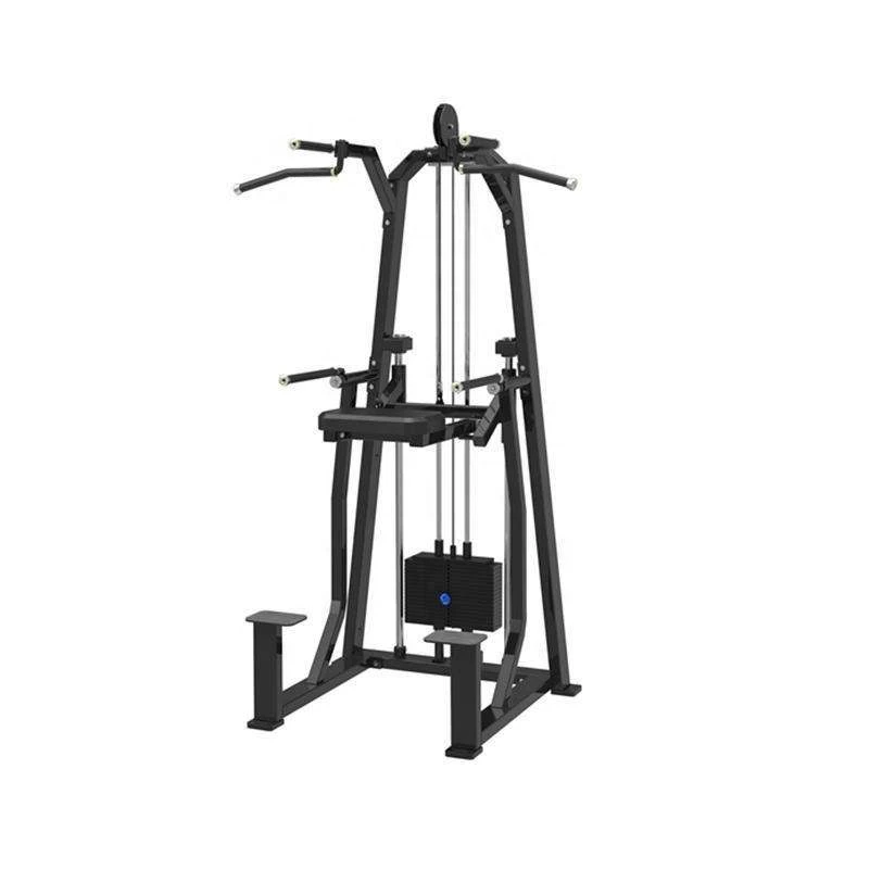 Commercial Assisted Chin Dip Machine Weight Assisted Pull up Dip Station Gym Equipment for Arm Back Shoulder Training