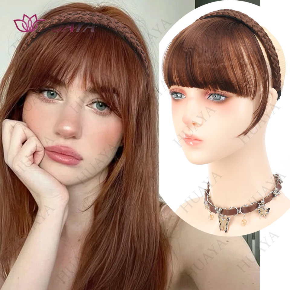 

Синтетические женские волосы, короткие прямые тупые челки, натуральные накладные заколки для волос в шиньонах для черного термостойкого волокна