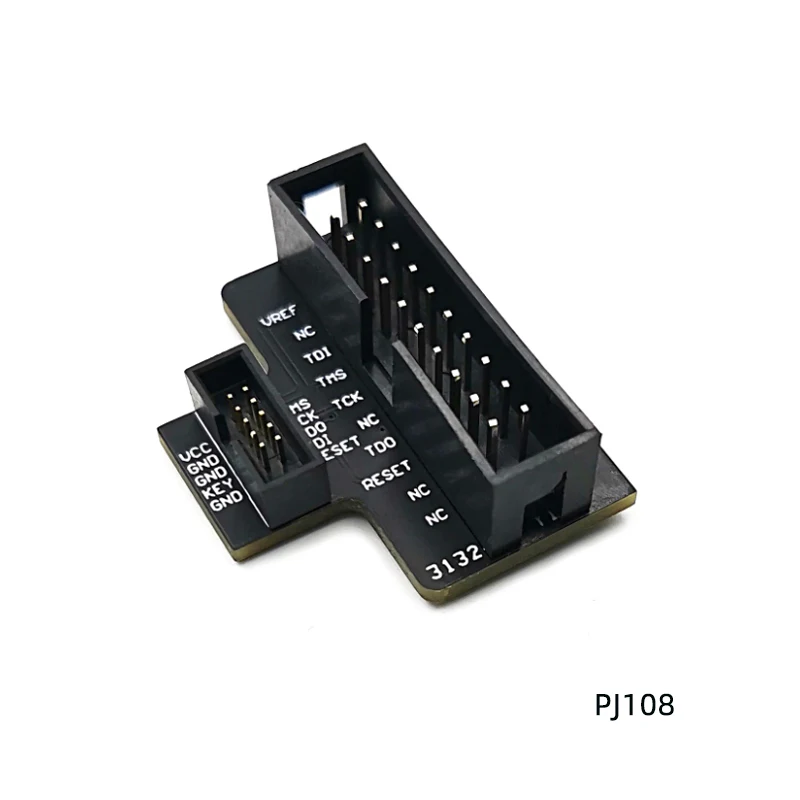 1.27mm PJ108 JTAG Adapter Board Standard 20 Pin 2.54mm to 10 Pin 1.27mm Supports JLINK/SWD