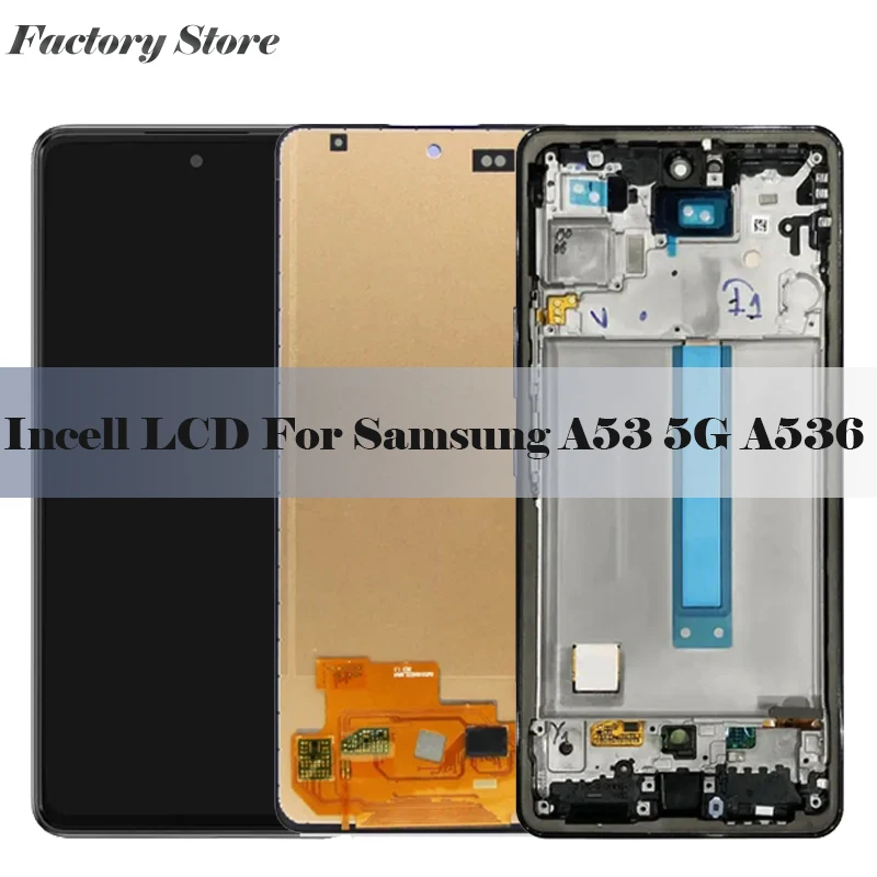 

Для Samsung Galaxy A53 5G A536 A536B A536U LCD TFT с рамкой дисплей сенсорный экран дигитайзер сборка запасные части LCDs