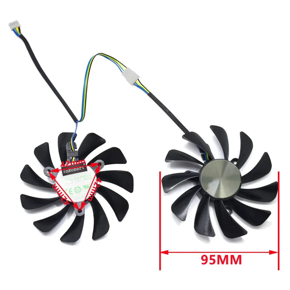 95mm GAA8S2U GTX1080Ti AMP GPU Cooler Fan for ZOTAC GeForce GTX 1080 Ti AMP Edition ZT-P10810D-10P Graphic Card Cooling