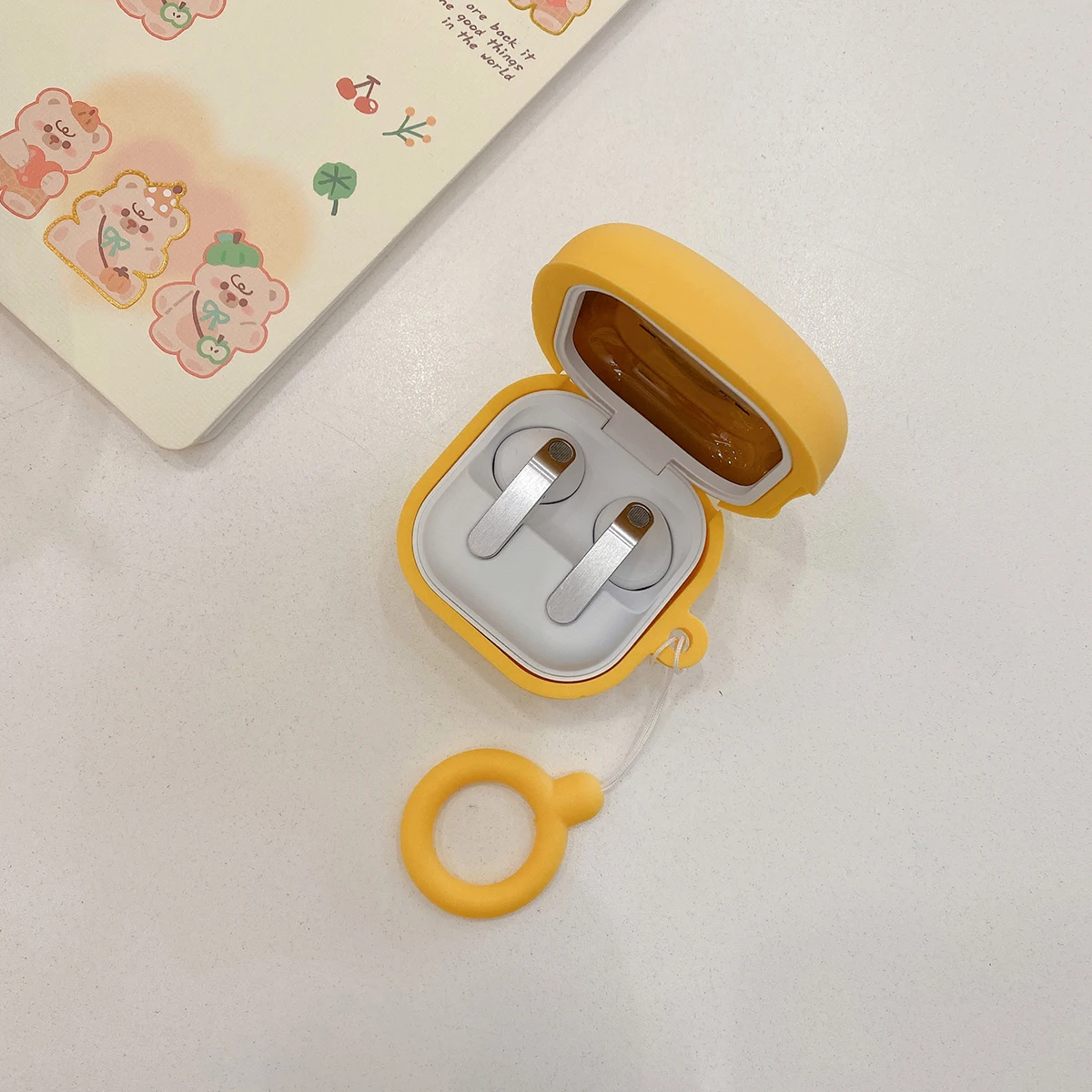 3D Cute Cartoon Shiba Inu Duck Silicone Case for Samsung Galaxy Buds 4 Pro / Buds 4 Shockproof Soft Earphone Protector Cover