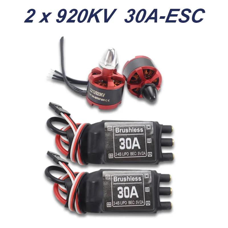 30A Brushless ESC with 2212 920KV Brushless Motor CW CCW for F330 X525 F450 S500 500 550 Quadcopter Multirotor RC DIY Expand