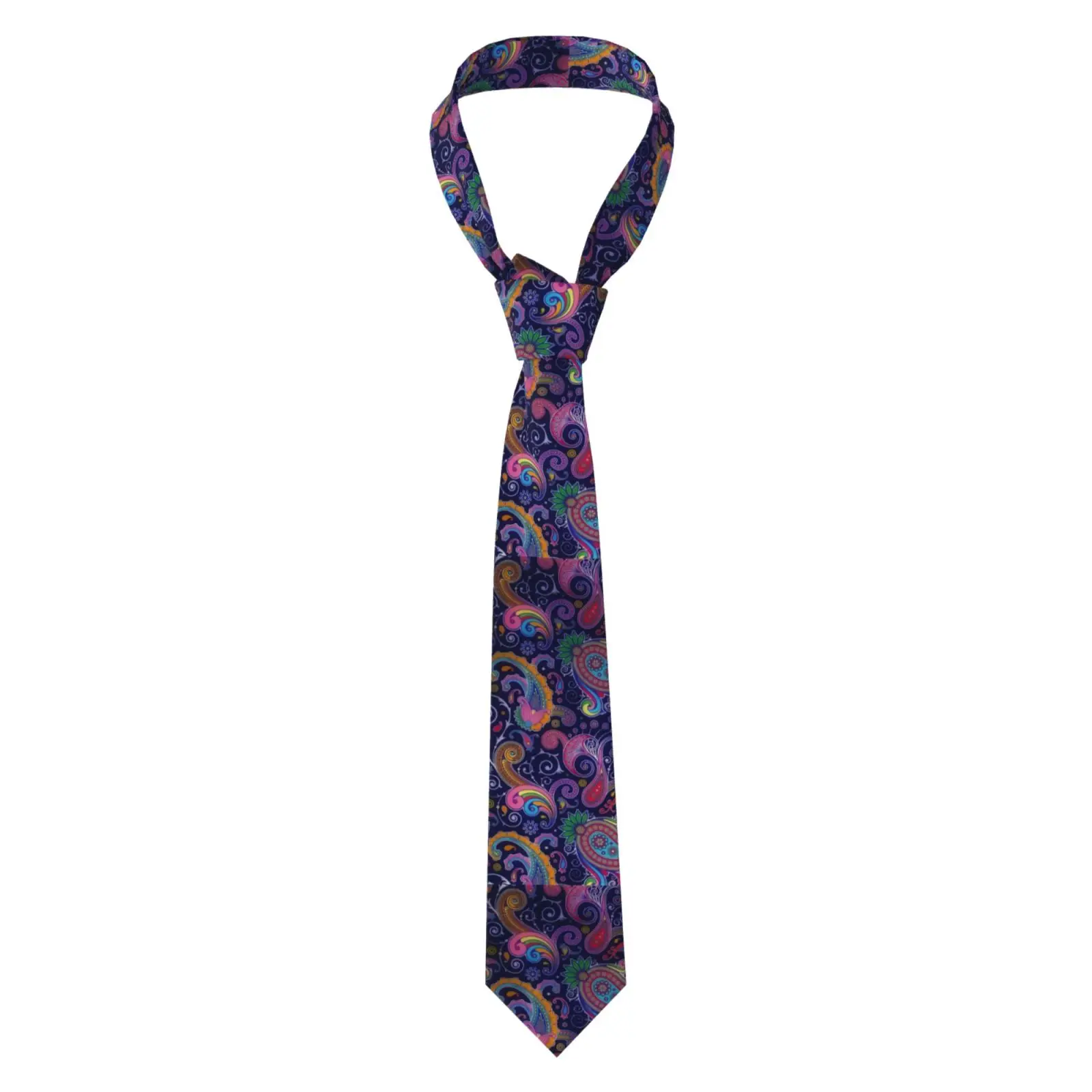 Men Slim Vintage Paisley Pattern Necktie Casual Business Party Costume Tie Unisex Fashion Accessory For Banquet Daily Wear