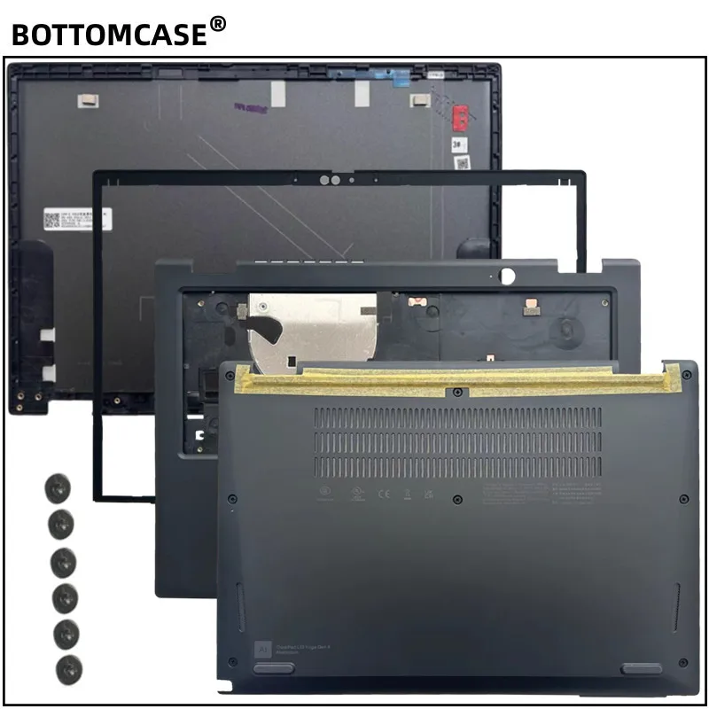 جديد للحقيبة السفلية ® غطاء خلفي LCD للكمبيوتر المحمول Thinkpad L13 Yoga Gen3 Gen4/الإطار الأمامي/مسند اليد/غطاء قاعدة سفلي #1