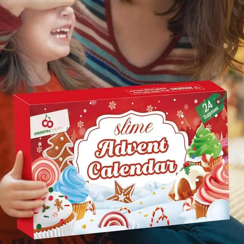 24 Days Of Slime And Kit Christmas Countdown Calendars With Clay Slime Christmas Countdown Calendars 24 Days Of Surprises