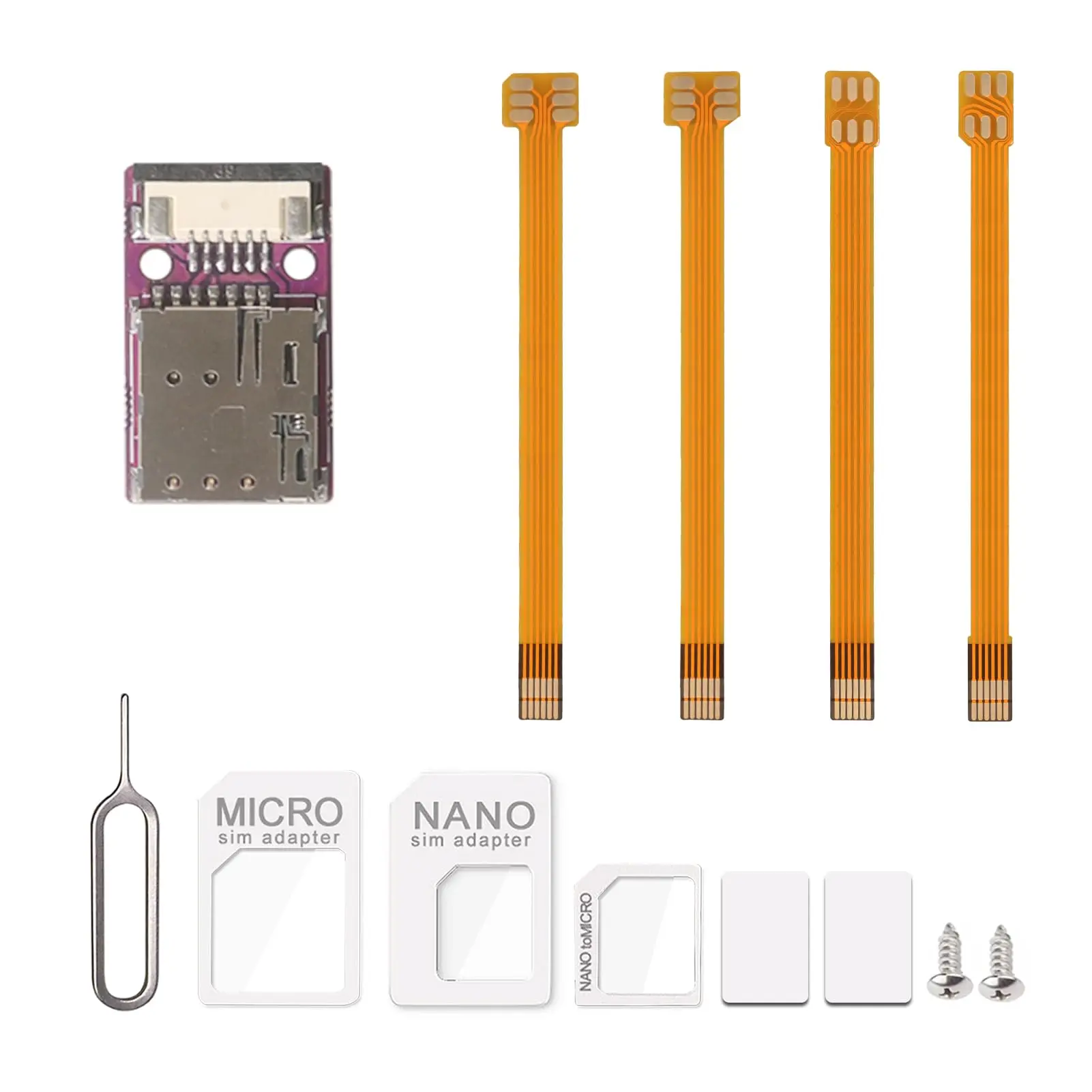 Cell Phone Nano SIM Card Extension Cable CPE SIM Card Slot Adapter FPC Cable Test Board SIM Device Repair Test Board