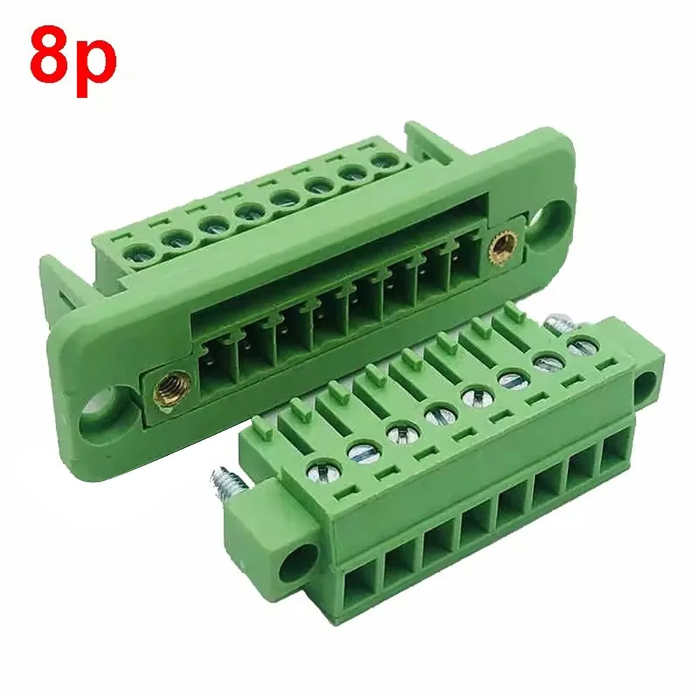 Pitch 3.81mm 15EDGWC 3.81mm Terminal Block 2P/3P/4P/5P/6P/8P/9P Through-wall Welding-free Pluggable Terminal Block Connector