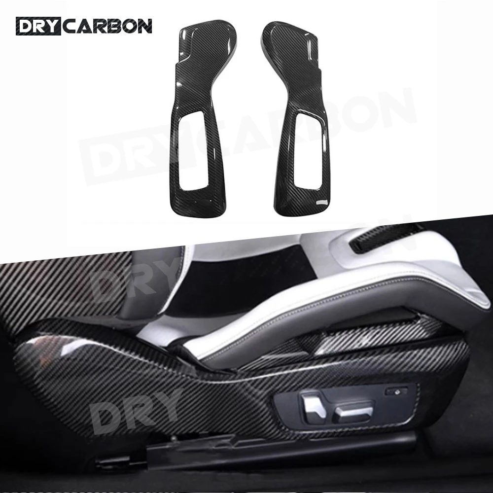 

Dry Carbon Fiber Seat Frame Panel Cover Trim for BMW G80 M3 G82 G83 M4 2021+ Bucket Panel Interior Trim Body Kits FRP