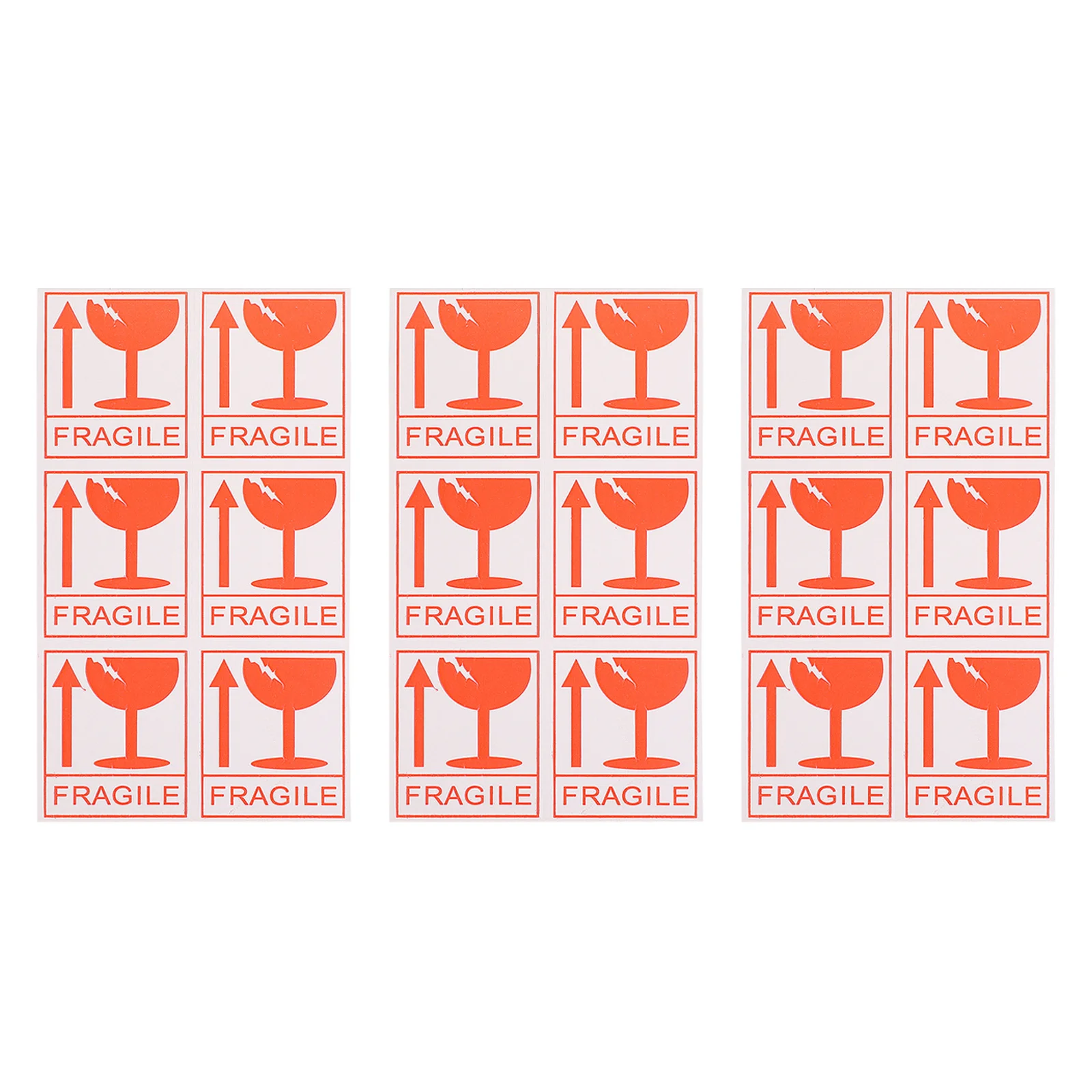 258Pcs Fragile Stickers Portable Adhesive Packing Shipping Warning Labels for Corrugated Cartons Boxes Fragile Stickers