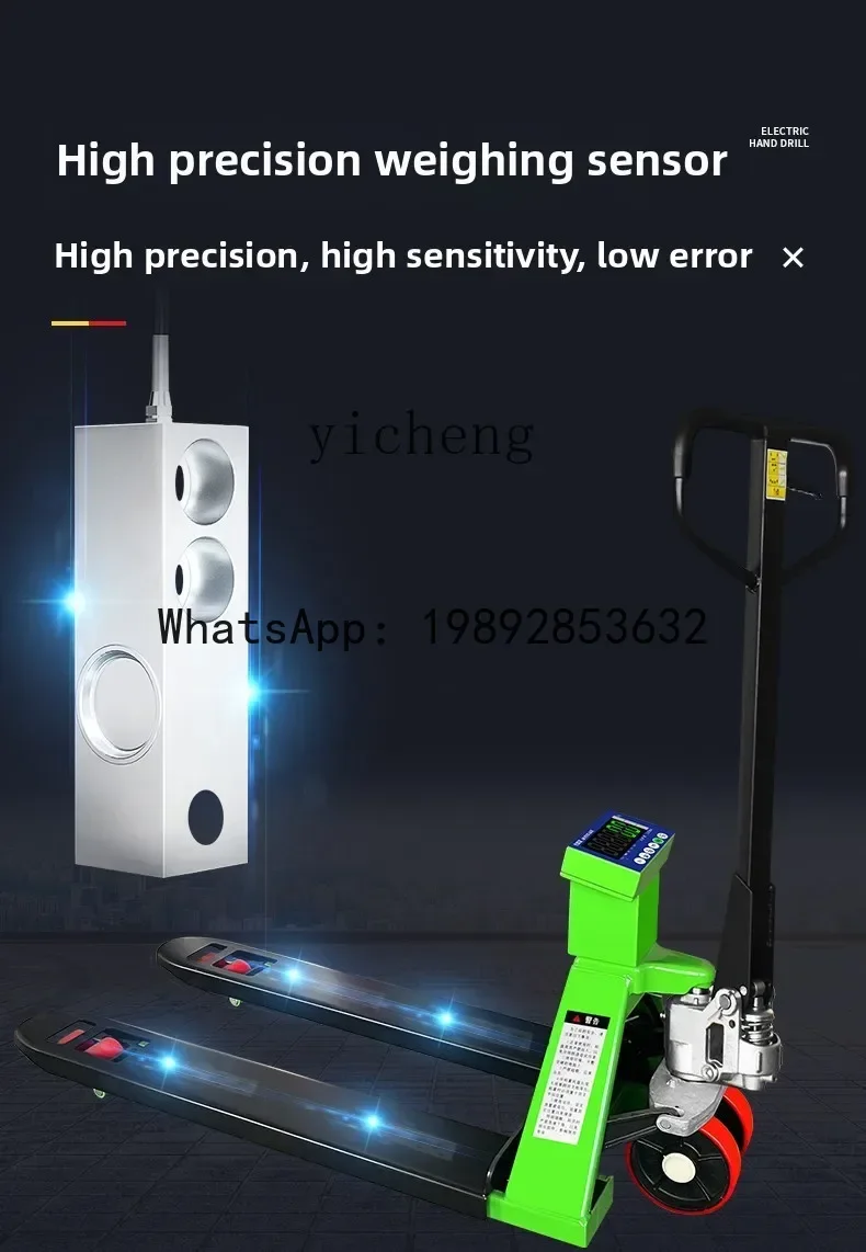 

A1 electronic forklift scale 3 tons 2t moving weighbridge manual hydraulic handling forklift scale logistics weighbridge