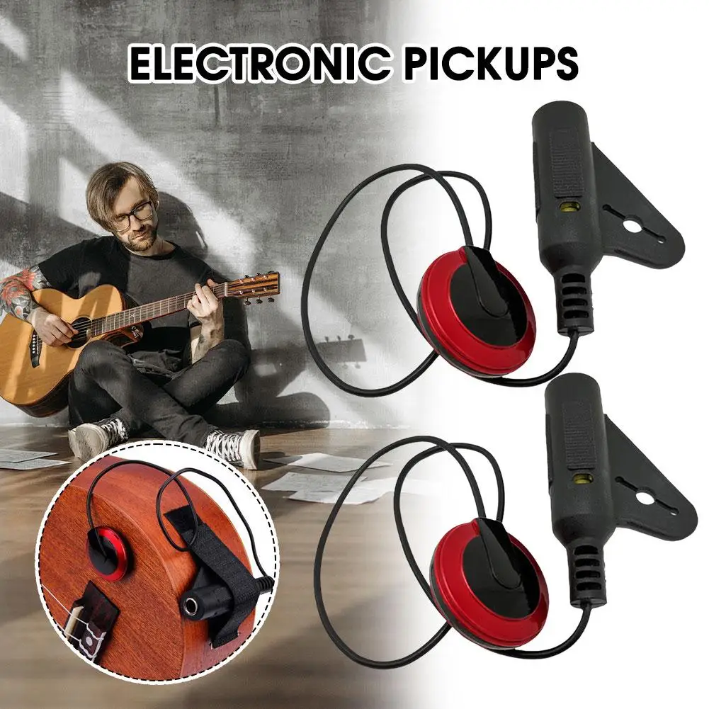 1pcs Portable Guitar Pickup Professional Piezo Contact Microphone Pickup Easy To Install For Violin Ukulel Guitar Accessori Q4P5