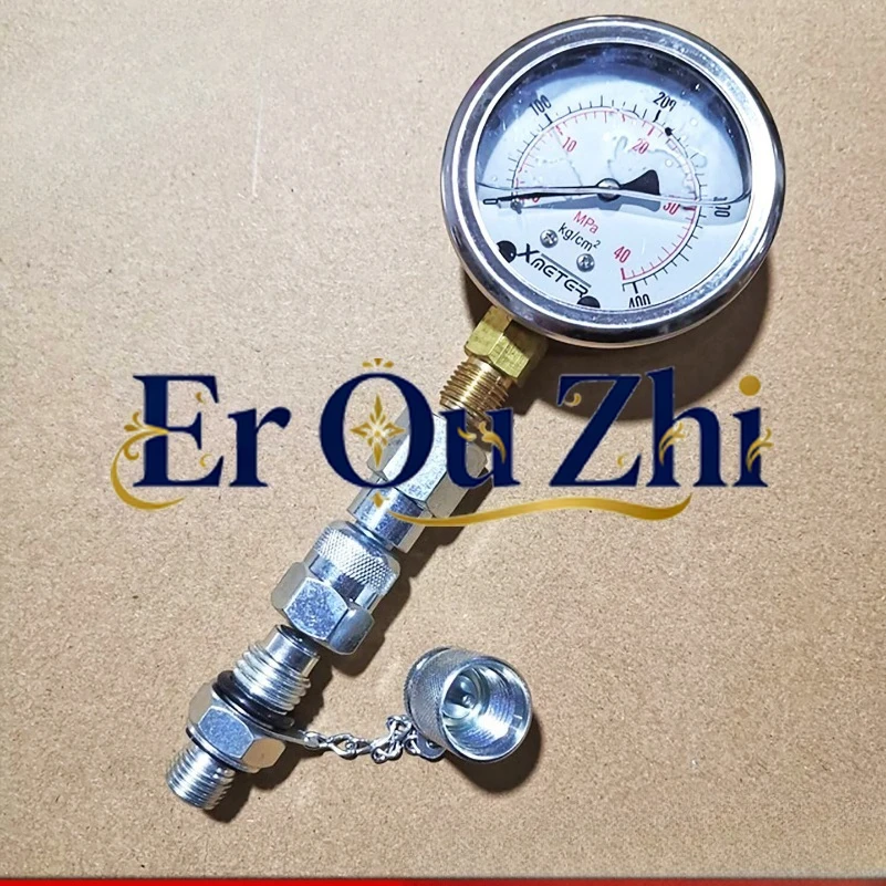 Pressure Gauge Seat Pressure Measuring Joint, Excavator Hydraulic Test Pilot Pump Testing Instrument