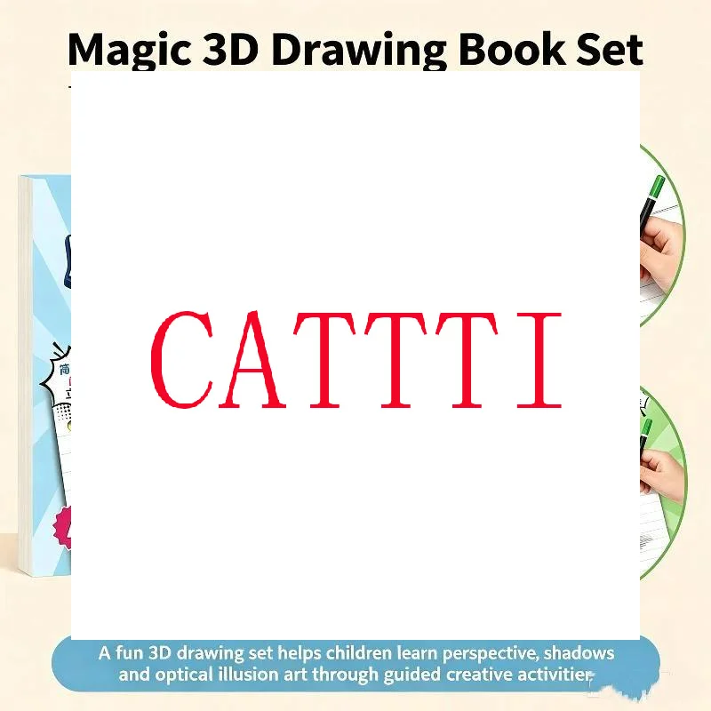 1/3Pcs Magic 3D Stereoscopic Painting Books For Kids Improve Logical Thinking Spatial Imagination Perfect For Home Art Learning