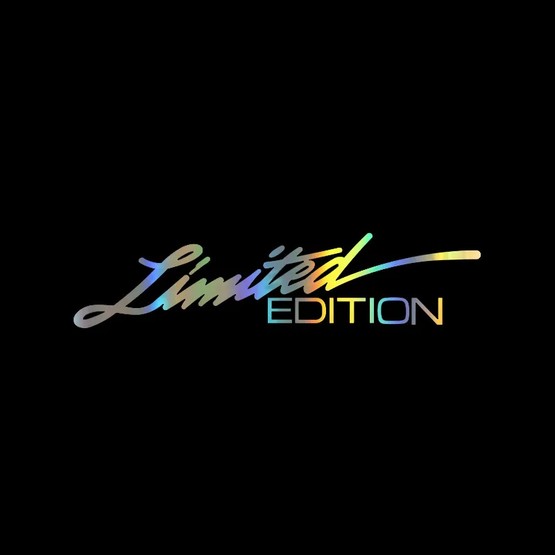 Car 3D LIMITED EDITION Creative Vinyl Sticker Window Sticker Car-styling Decoration Reflective Laser Decal For Car  Accessories