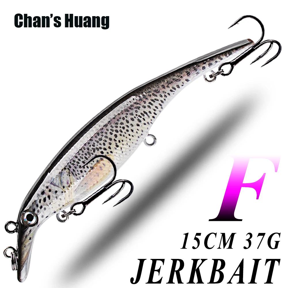 

Воблер-джеркбейт Chan's Huang 150 мм 37 г, искусственная жесткая приманка для ловли щуки и маскинонга, рыболовные снасти
