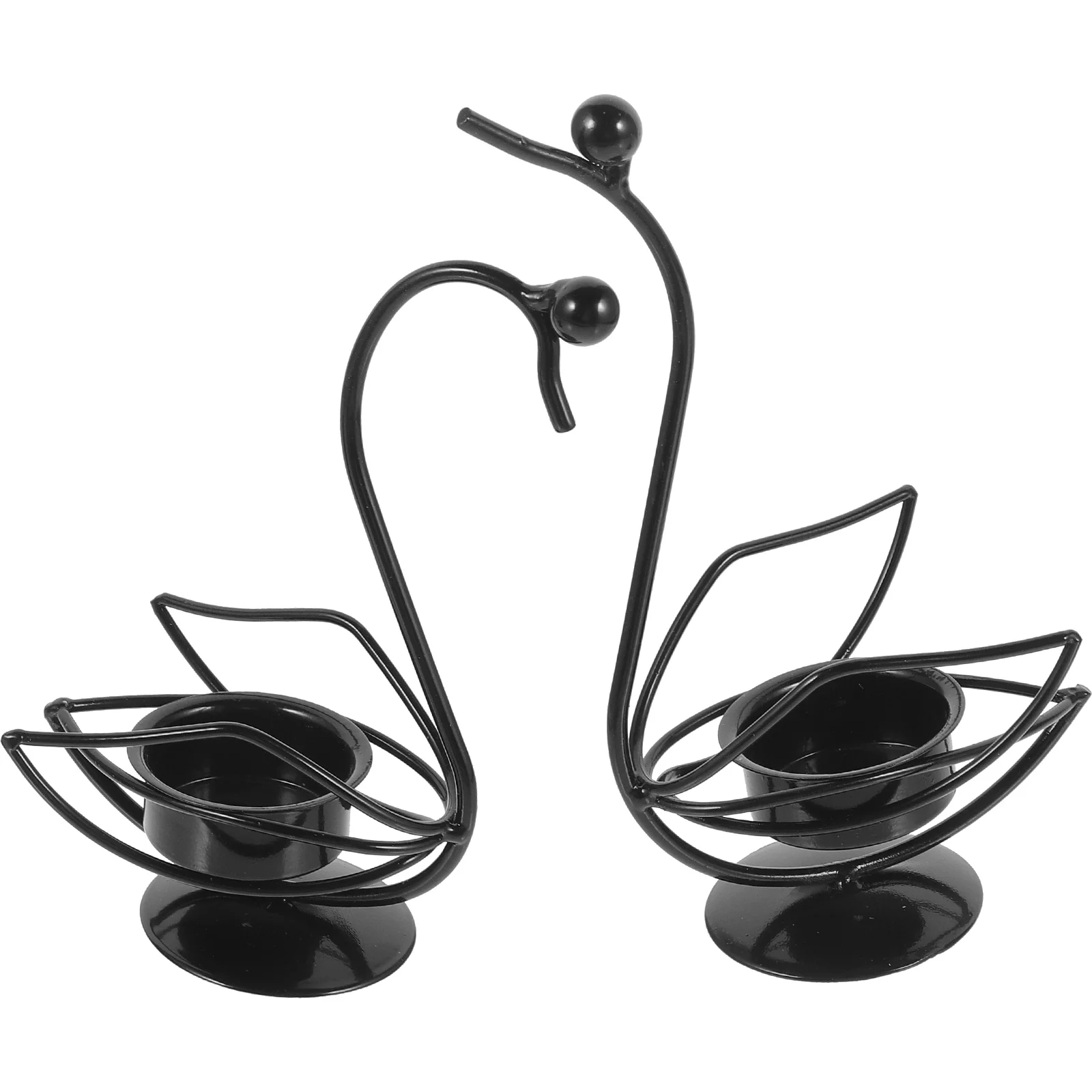 

Swan Wrought Iron Crafts Simple Style Decoration Decorations Table Candlestick Ornament