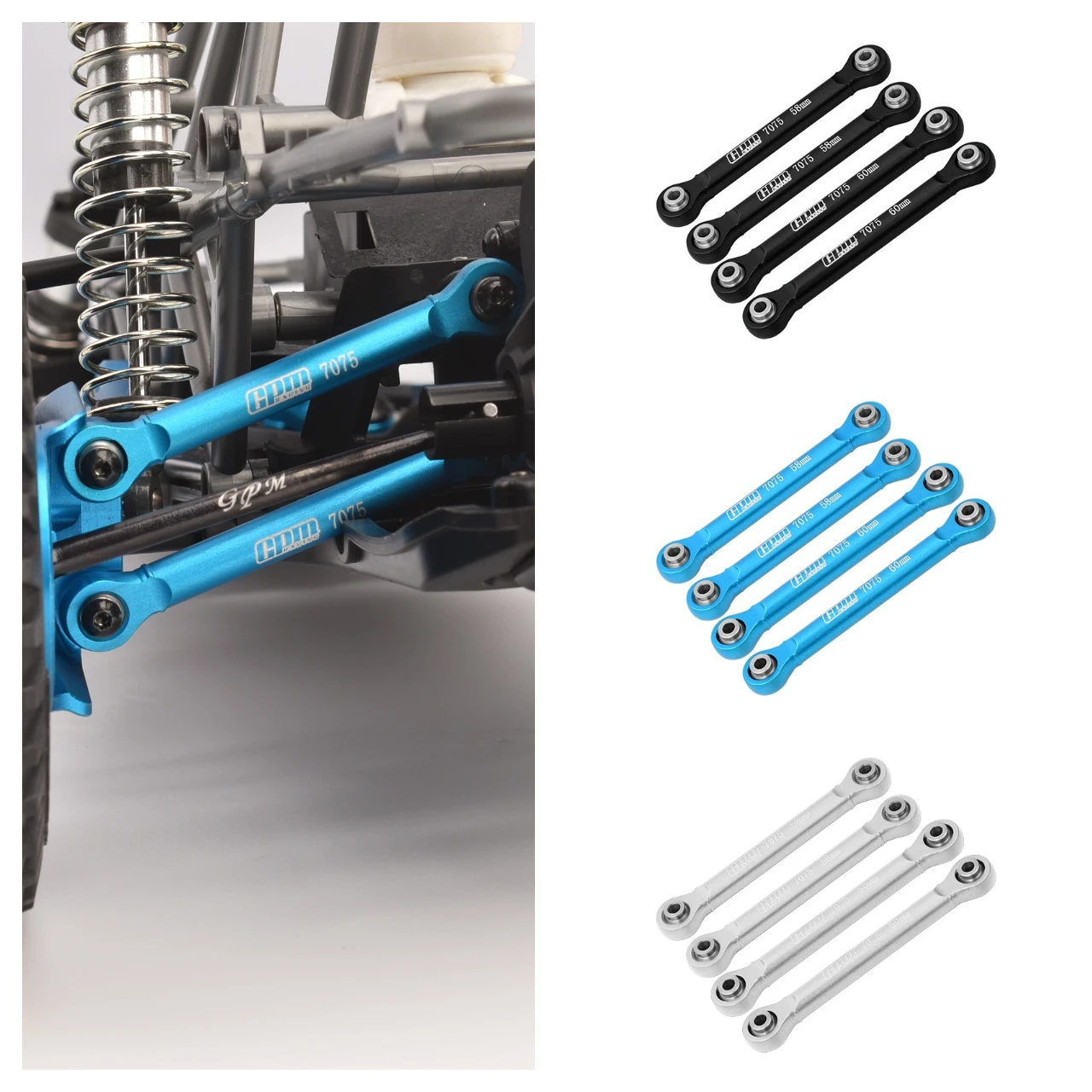 

Тяга заднего поворотного рычага из сплава GPM 7075, для TAMIYA 1/10 BBX BB-01 58719