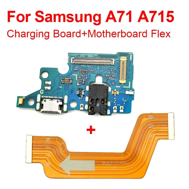 

Main Motherboard Flex Cable For Samsung A71 A715 A715F SM-A715F/DSN SM-A715F/DSM USB Charging Dock Port Board Connector