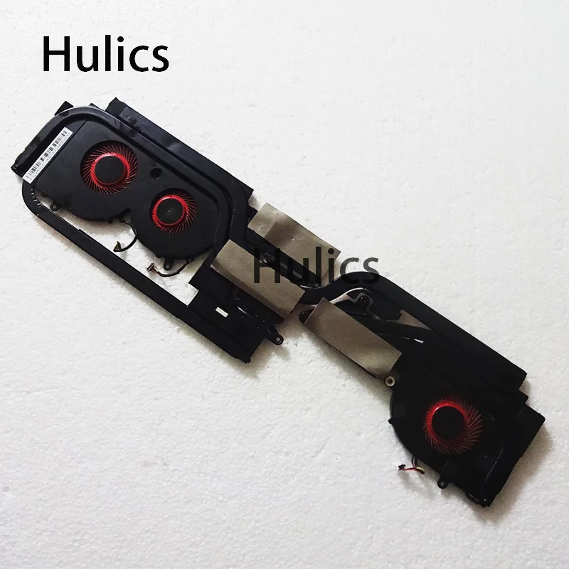 

Hulics Used For MSI GS63VR Laptop Cooling Fan Cooler HEATSINK E3225001 MS-16K3 MS-16K2 BS5005HS