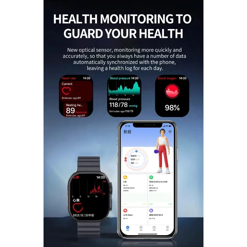 2025 NEW BW9 Smartwatch Cellular SIM Card Bluetooth Calling Telescopic Camera Full Network Coverage Step Counting Recording