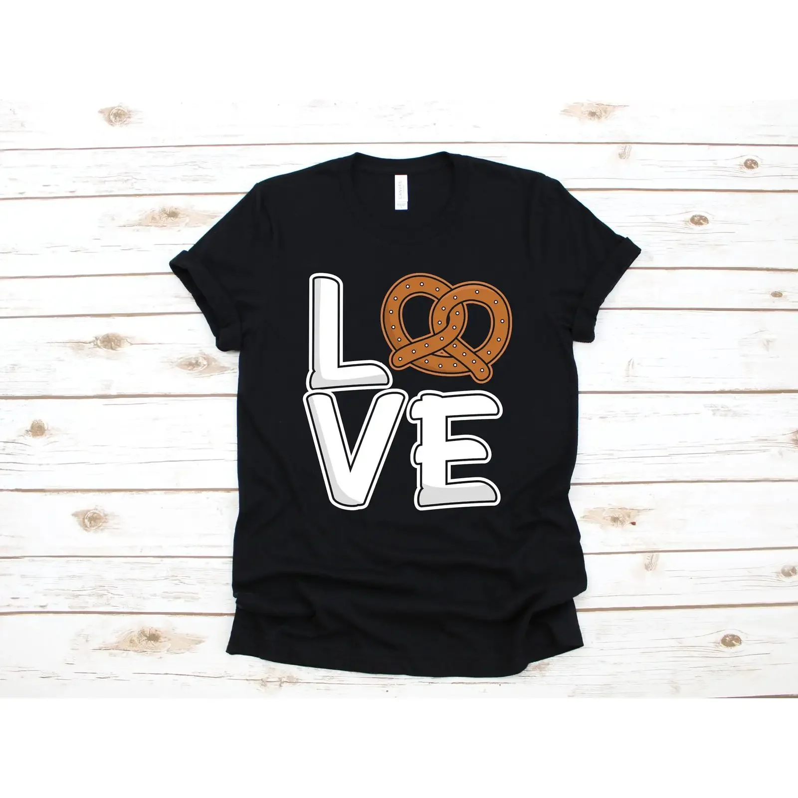 Love Pretzels T Shirt Funny Pretzel Toddler SweaT Long Sleeve Kids Apparel  vintage Washed Versatile Soft Slightly homme