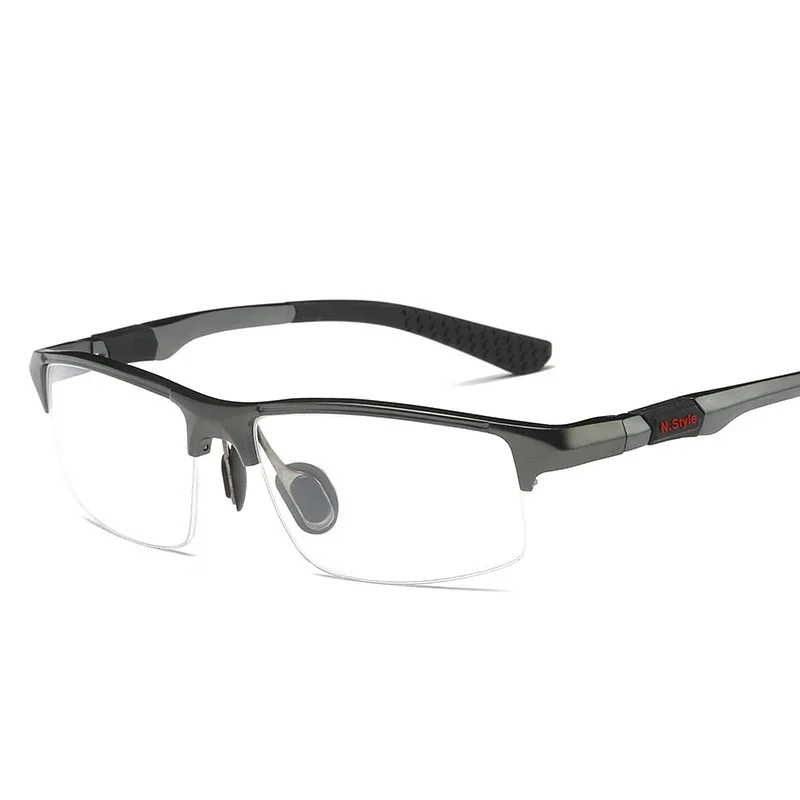 

KIZN Half-Frame Aluminum-Magnesium Material Optical Prescription Glasses Frame Men Sports Glasses Frame Ultra-Light Y3121