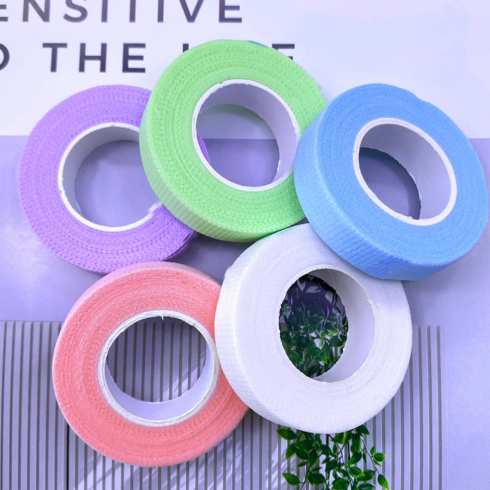 10/50Rolls Colorful Eyelash Extension Tapes Professional Medical Soft Adhesive Tapes For Grafting Eye Lashes Makeup Beauty Tools