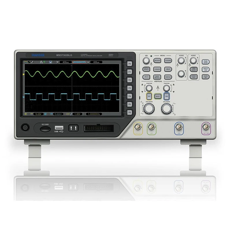 Hantek MSO7304BLG Benchtop Digital Dual Channel Oscilloscope Logic  8-Channel Waveform Generator 300MHz Multimeter 32K