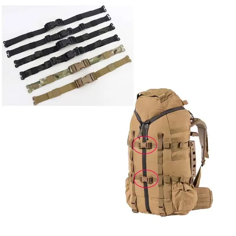 Multi-color outdoor tactical backpack attachment straps, chest straps, strapping straps