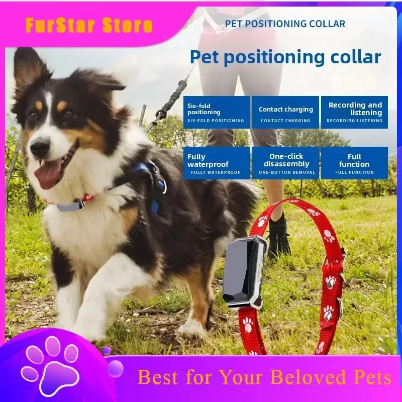 FurStarMini Pet Anti-lost Tracker GPS Precise Positioning,electronic Fence Historical Track Universal Collar For Cats And Dogs